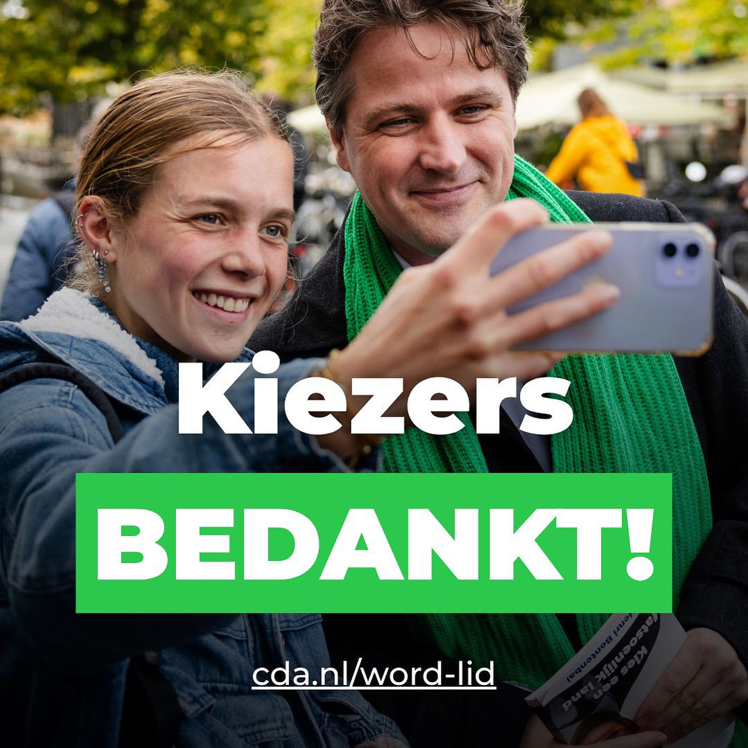 Kiezers bedankt!