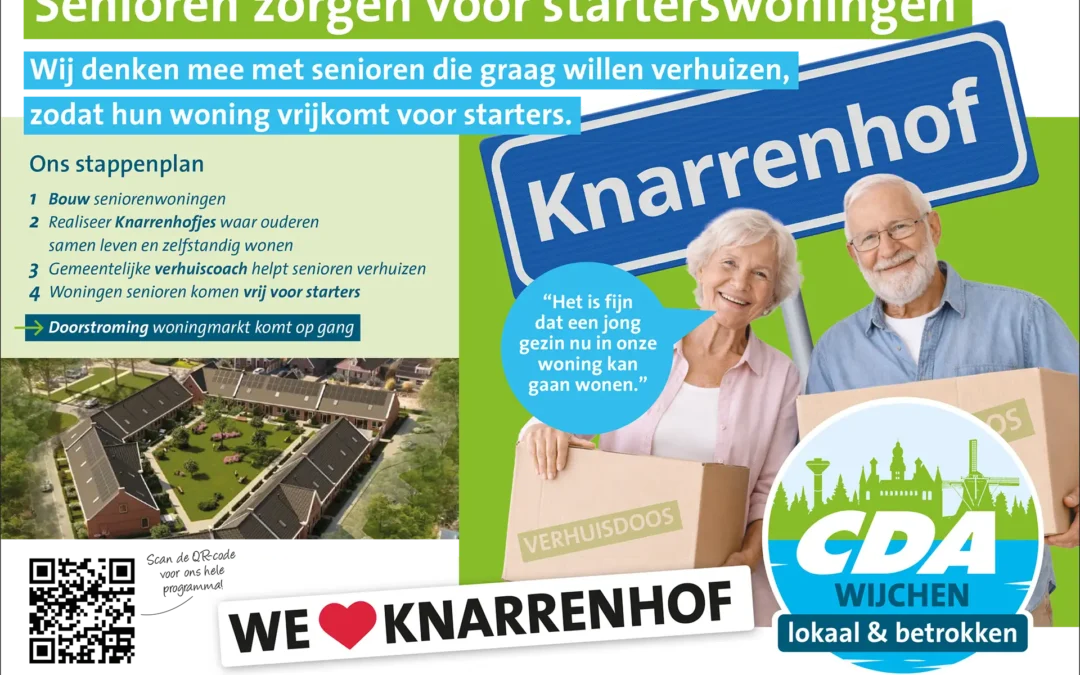 Senioren zorgen voor starterswoningen