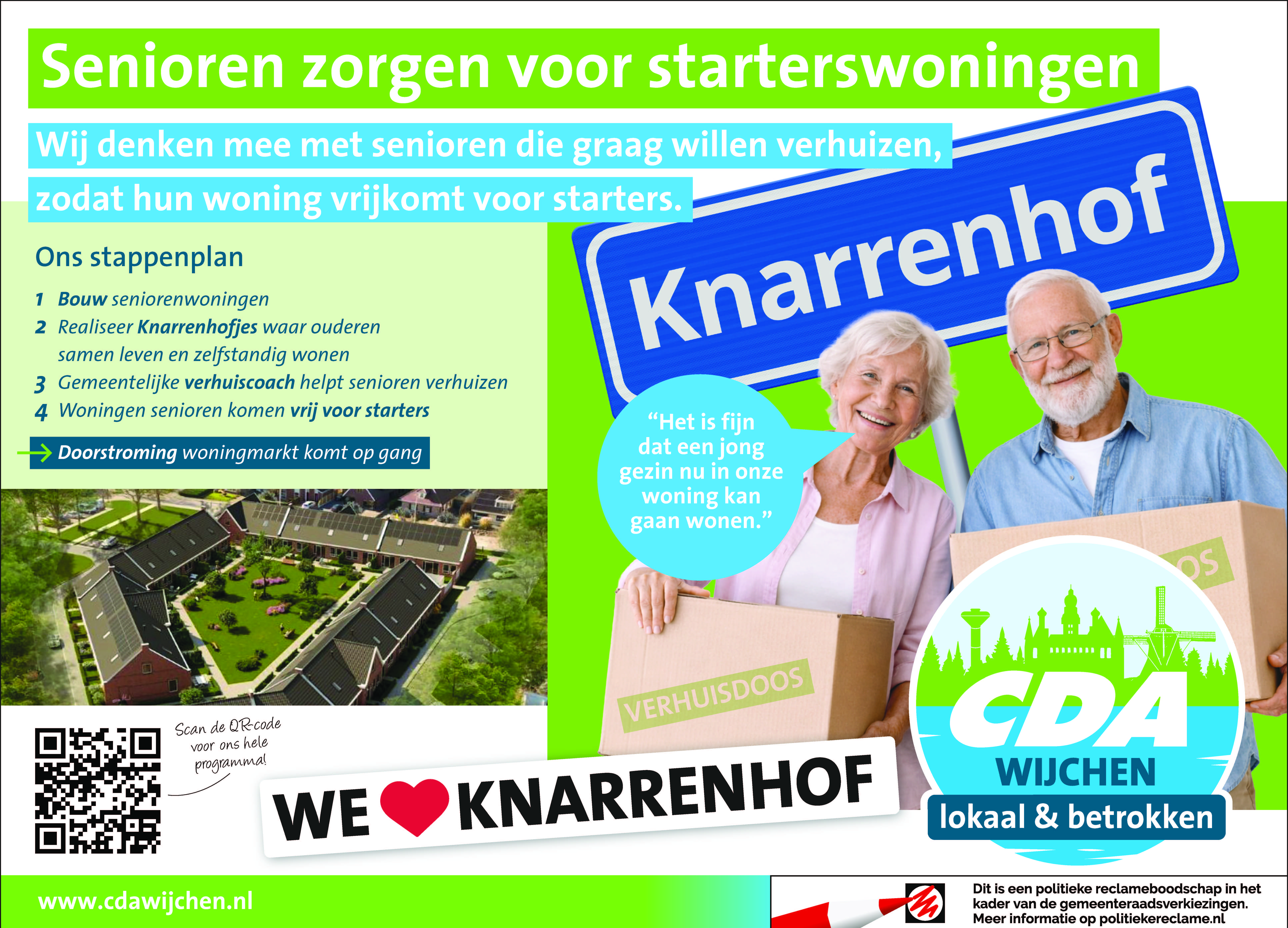Senioren zorgen voor starterswoningen